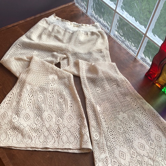 Free People Other - Intimately Free People Crochet Bell Bottom Pants